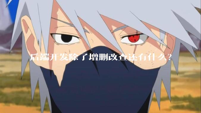 后端开发除了增删改查还有什么？