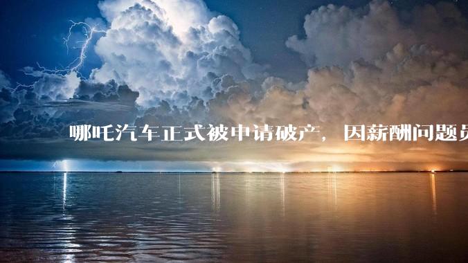 哪吒汽车正式被申请破产，因薪酬问题员工已两月没去上班，被申请破产意味着什么？员工权益还能得到保障吗？