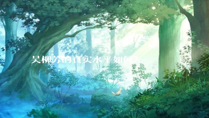 吴柳芳的真实水平如何？